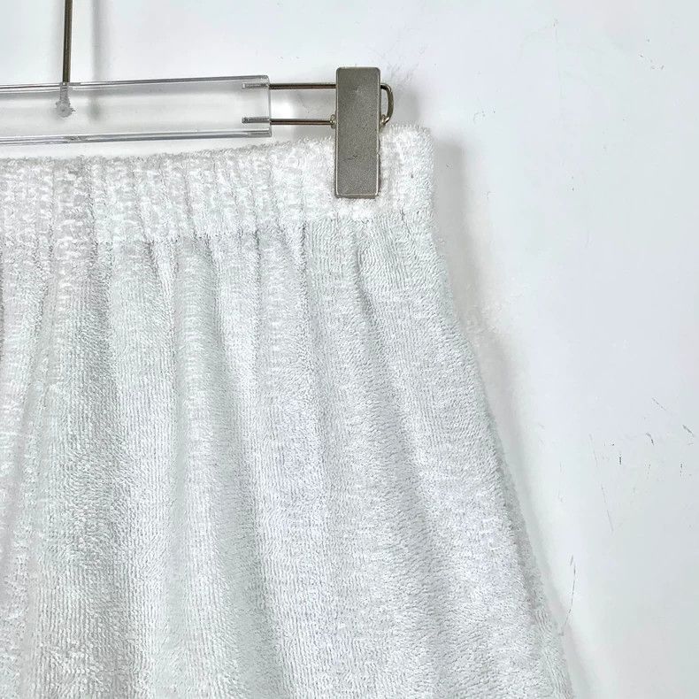 Prada Prada White triangle cotton casual towel shorts 2505-Nextar Size US 40 / EU 56 - 3 Thumbnail