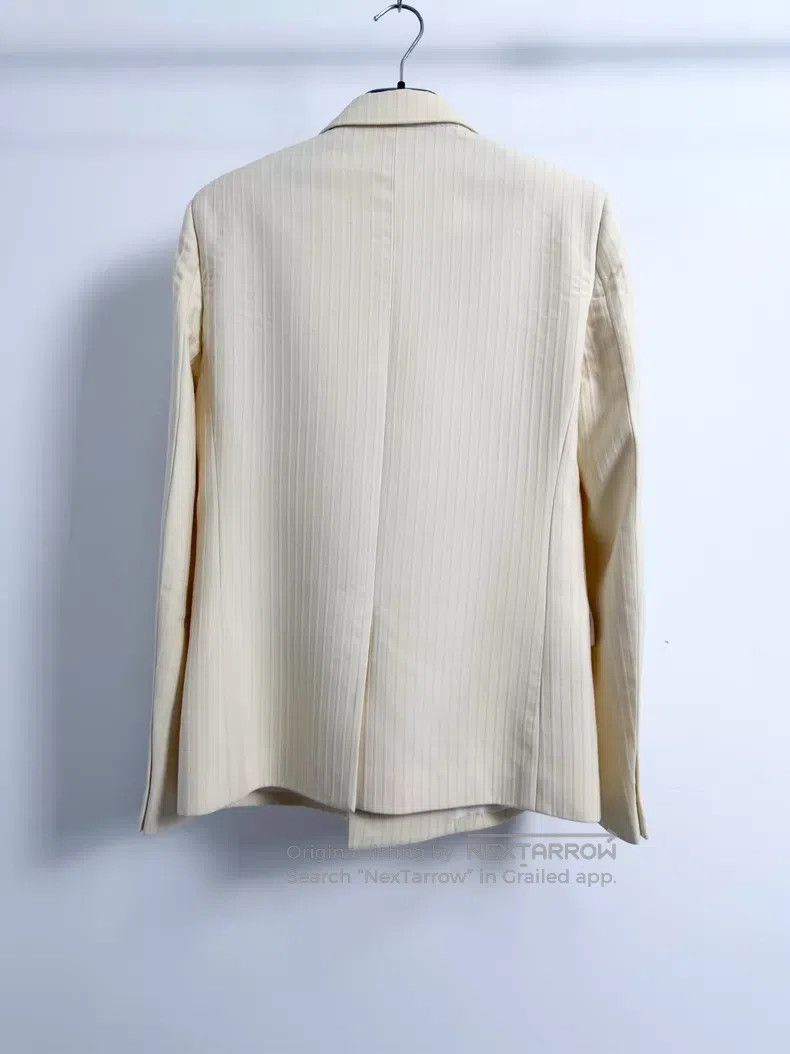 Saint Laurent Paris Saint Laurent Paris Beige Fine Stripe Suit Set Size US M / EU 48-50 / 2 - 2 Thumbnail