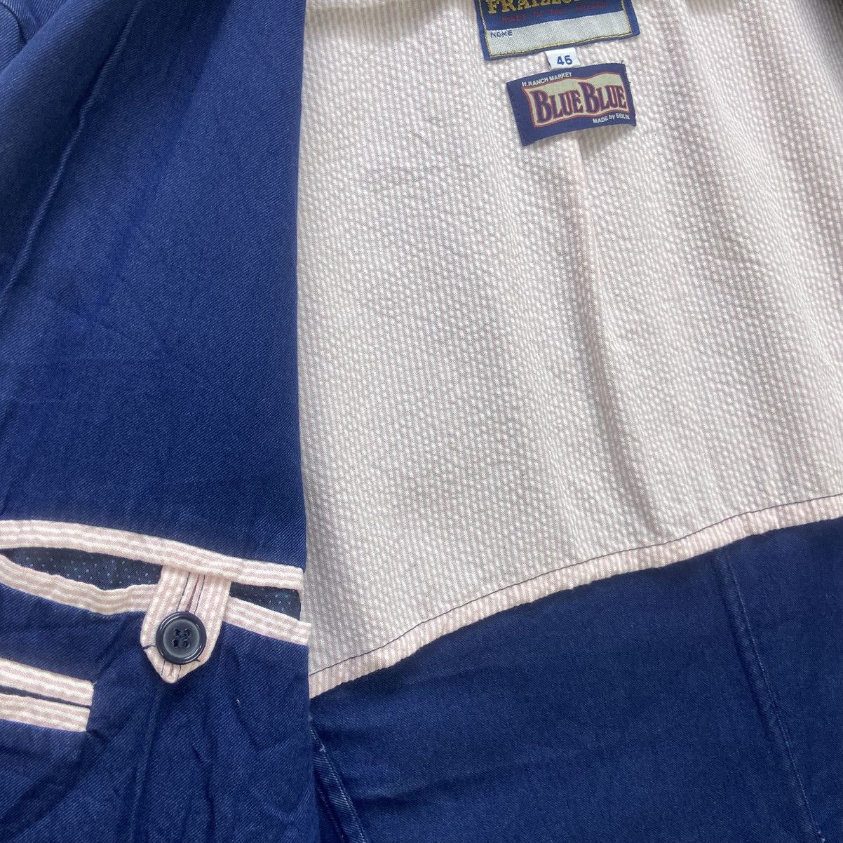 Blue Blue Japan Blue Blue Japan X Fraizzoli Milano Indigo Jacket Blazer Size US S / EU 44-46 / 1 - 17 Thumbnail