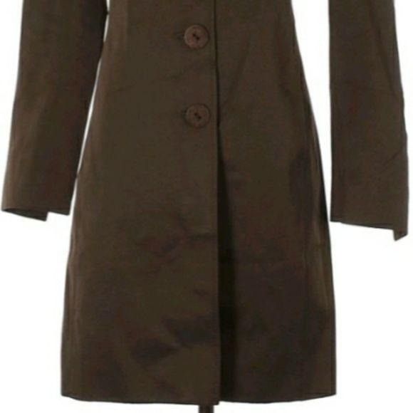 Elie Tahari Tahari Equestrian Jacket Sz XS Brown Large Button Textured T Size XS / US 0-2 / IT 36-38 - 5 Thumbnail