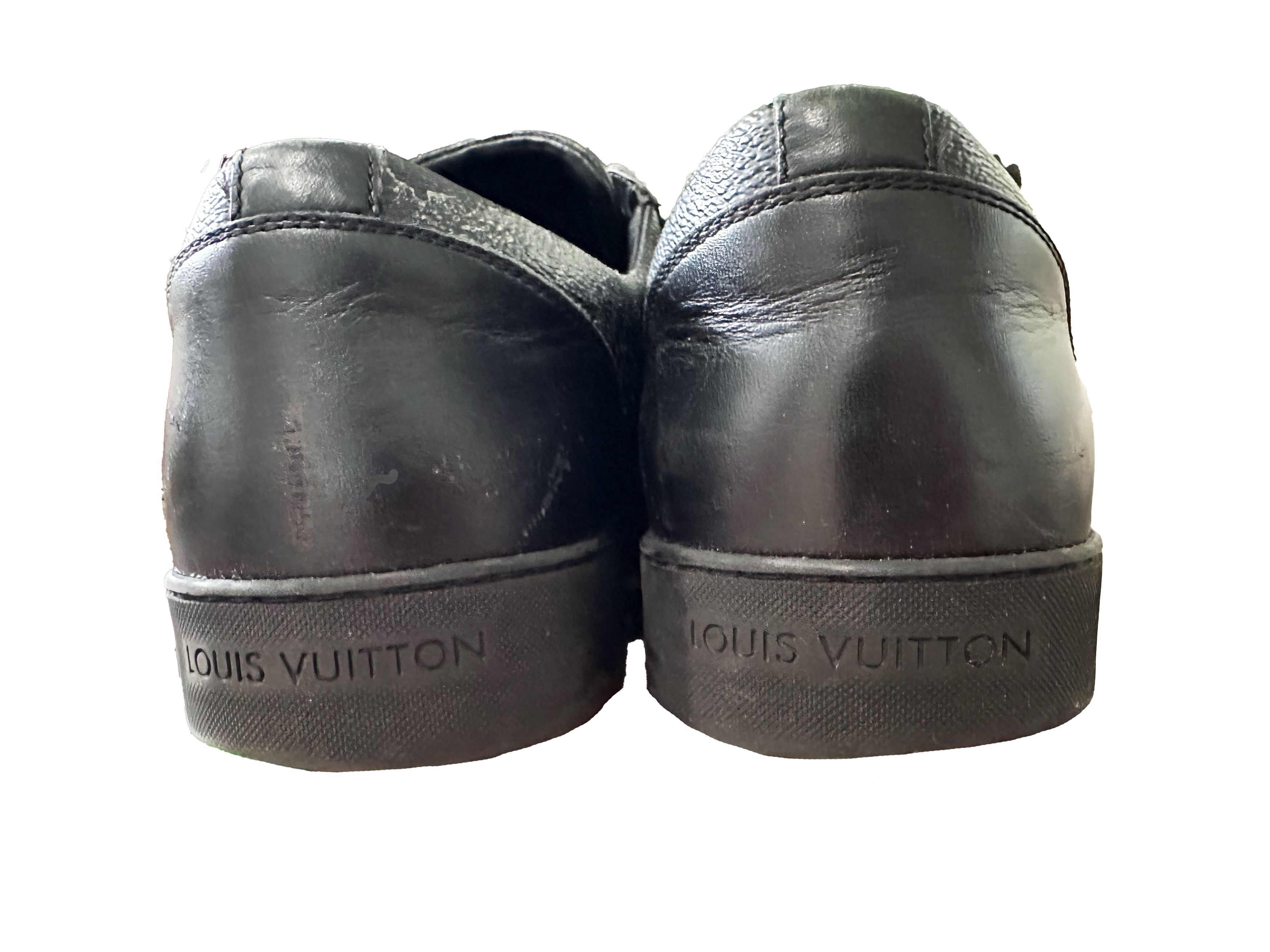 Louis Vuitton Louis Vuitton Men’s Black Monogram Sneakers Size US 8.5 / EU 41-42 - 9 Thumbnail