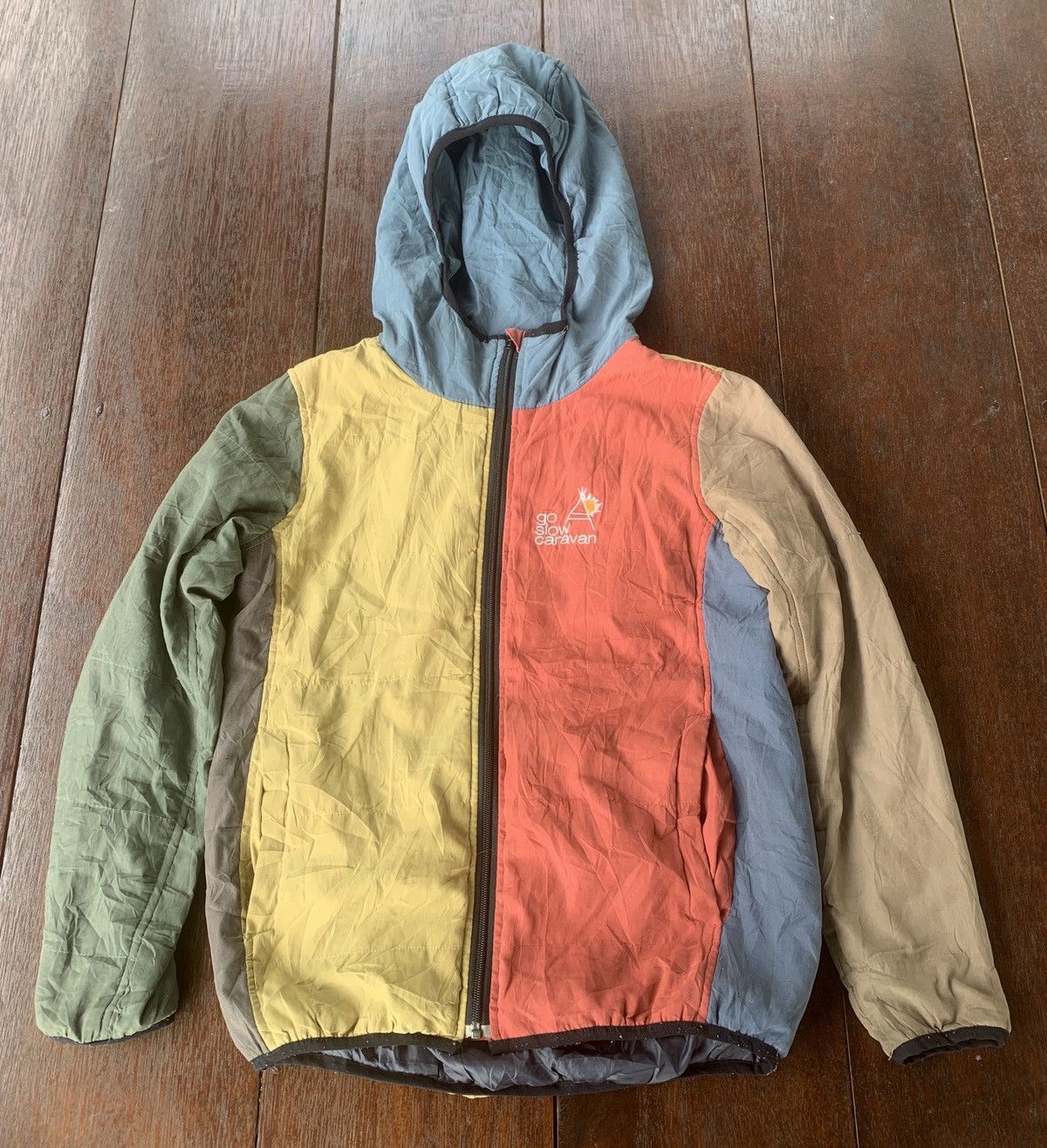 Japanese Brand × go slow caravan Go slow caravan multicolour puff down hoodie jacket Size US S / EU 44-46 / 1 - 1 Thumbnail