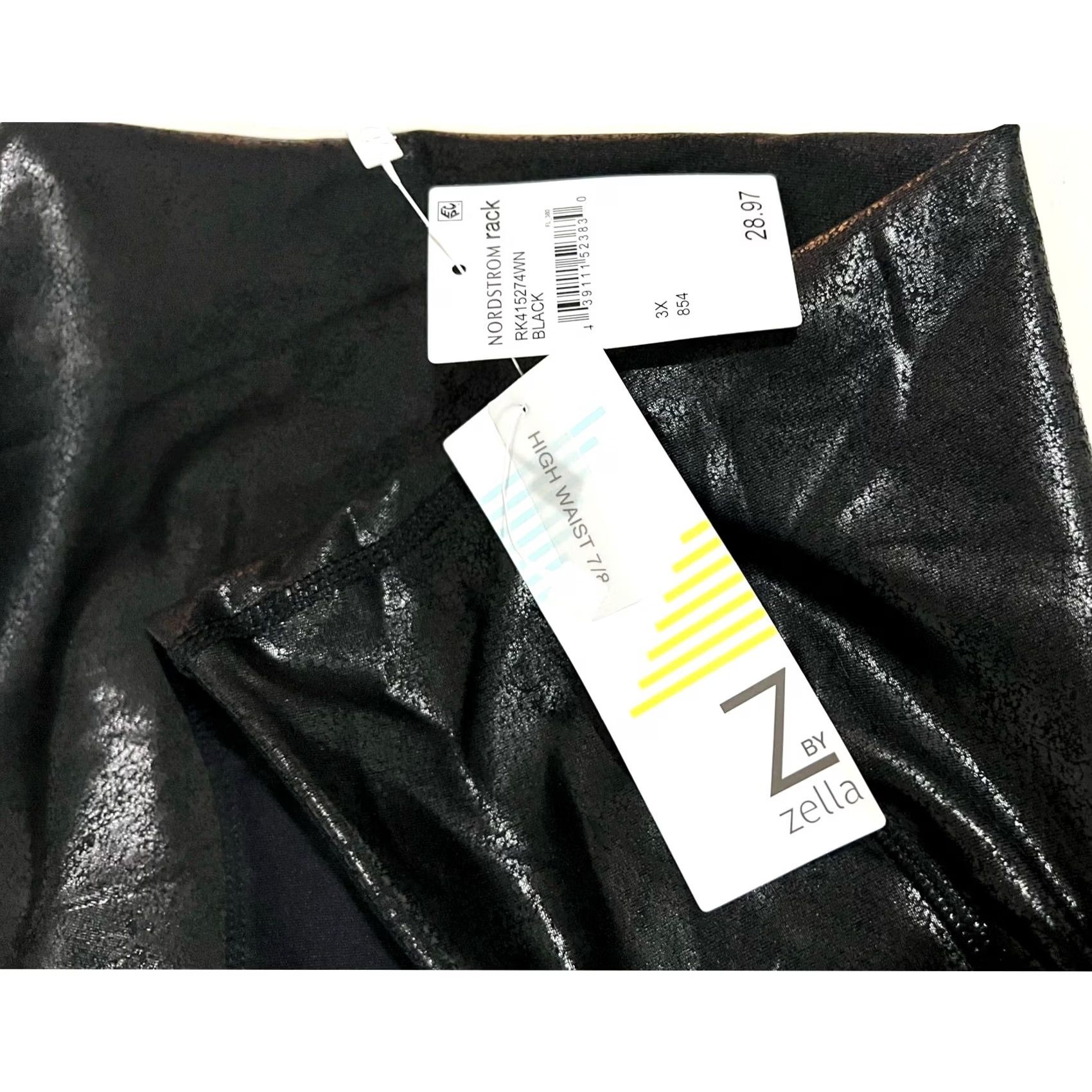 Vintage VINTAGE Zella The Daily Athletic Leggings High Waist 7/8 Size 3X Z-Tek Black Womens Size 40" / US 18 - 6 Thumbnail