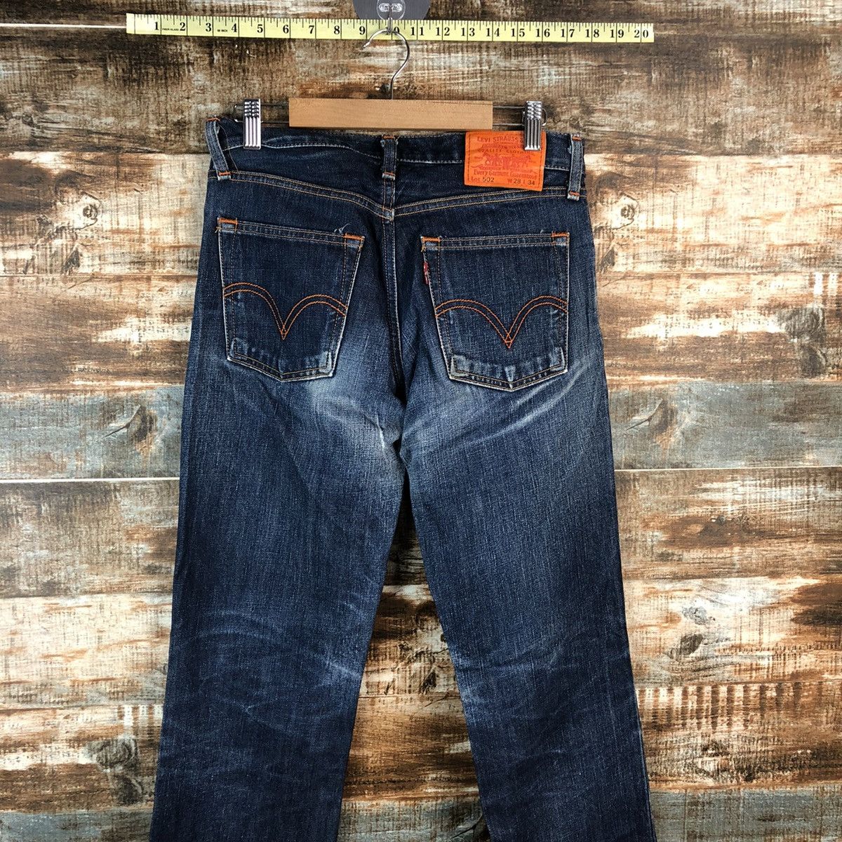 Levi's DL Classic Levis 502 Blue Denim Pants #C147 Size US 28 / EU 44 - 13 Thumbnail