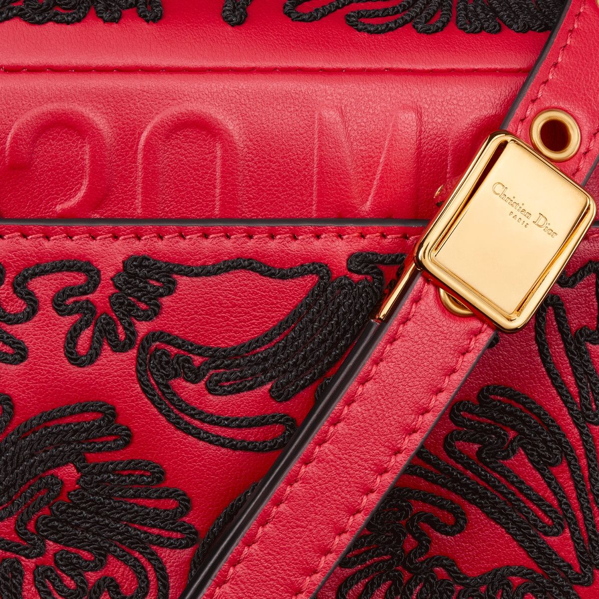 Dior o1bcso1str1124 Size: OS / East-West Bag in Red/Black Size ONE SIZE - 6 Thumbnail
