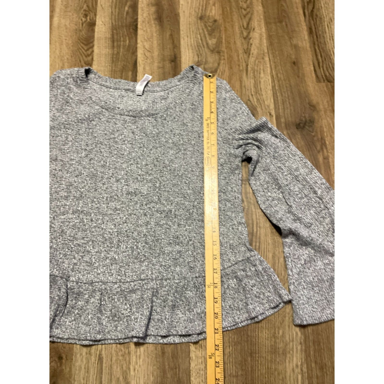 Vintage Gilligan & O'Malley Shirt Medium Gray Flared Long Sleeve Solid Women's Size M / US 6-8 / IT 42-44 - 6 Thumbnail