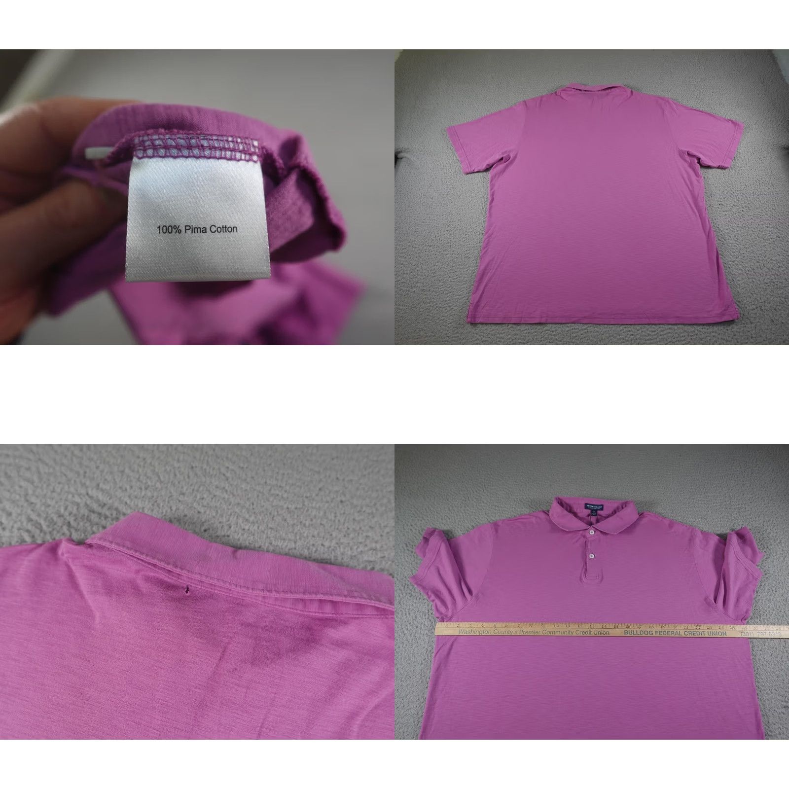 Peter Millar VINTAGE? No. Peter Millar Polo Shirt Mens 2XL Pink Crown Crafted Pima Cotton Golf Casual Size US XXL / EU 58 / 5 - 8 Thumbnail