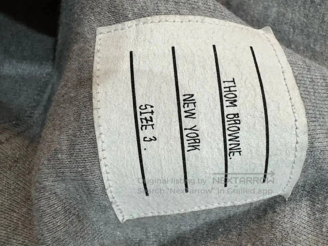 Thom Browne Thom Browne Gray Cotton Men's Sweatshirt . Size US M / EU 48-50 / 2 - 4 Thumbnail