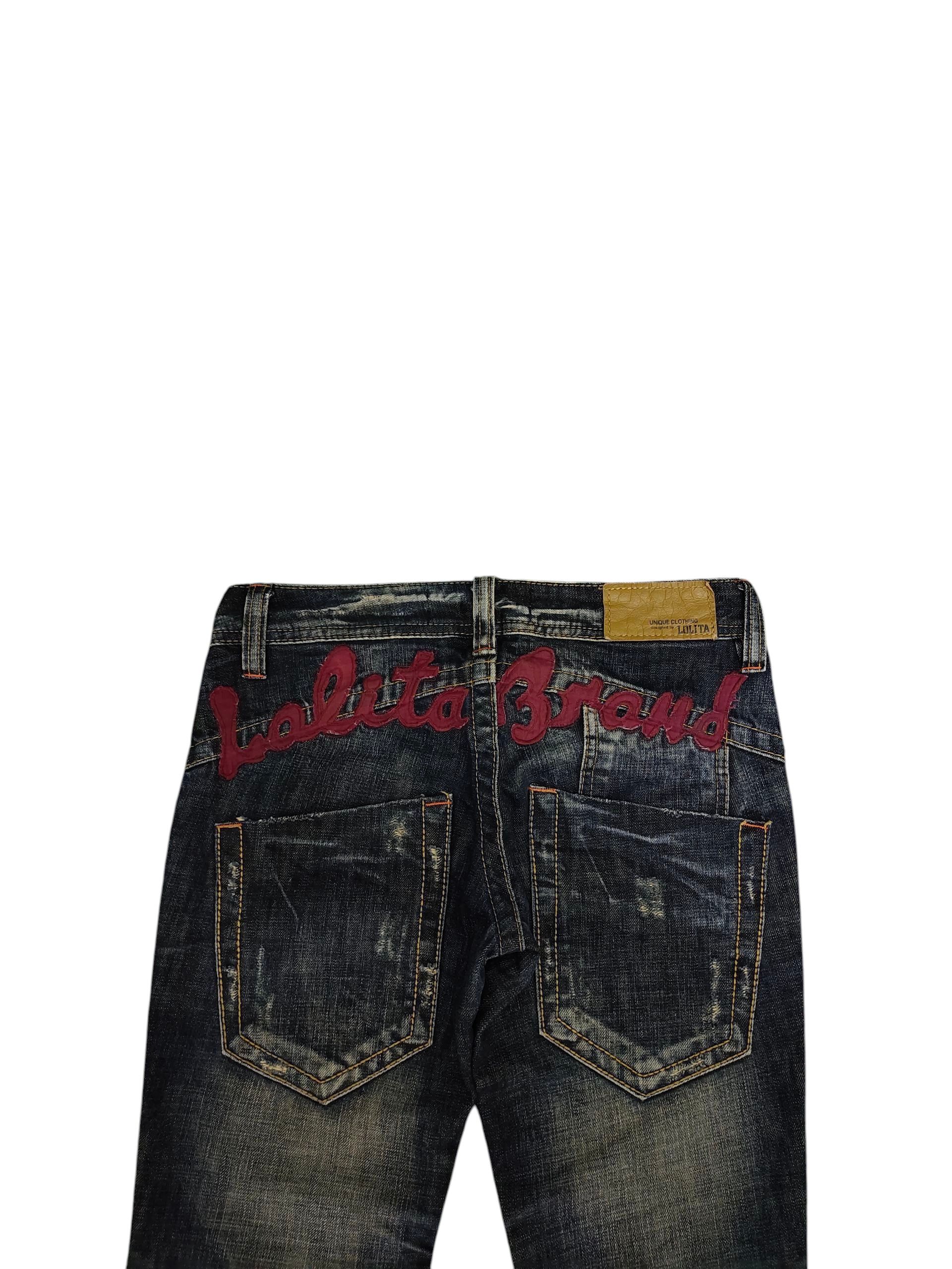 If Six Was Nine Flare Jeans Lolita Clawmark Distress Bootcut Low Rise Y2k Size US 26 / EU 42 - 2 Thumbnail