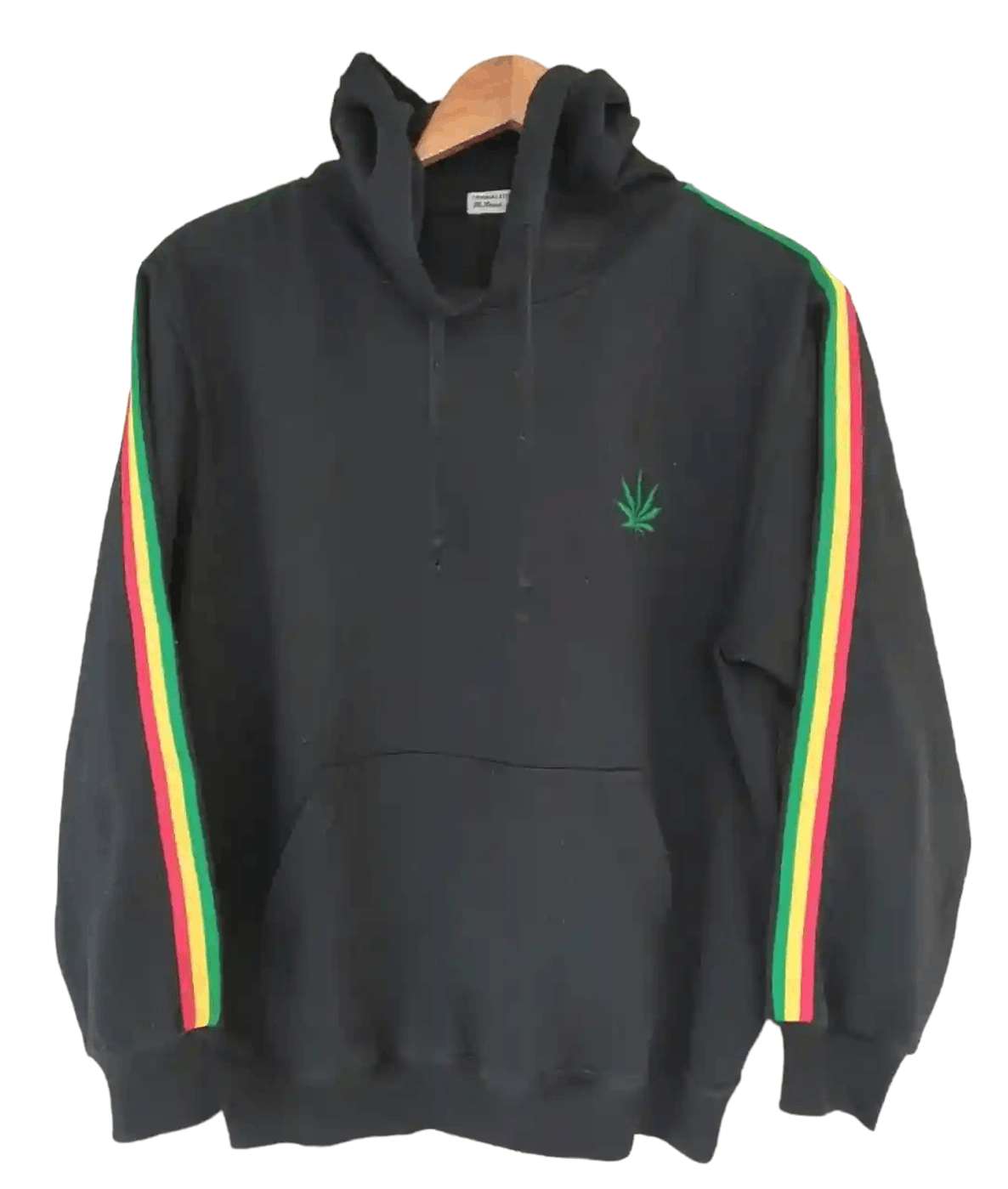 image of Bob Marley x Hype Rasta Hoodie in Black, Men's (Size Medium)