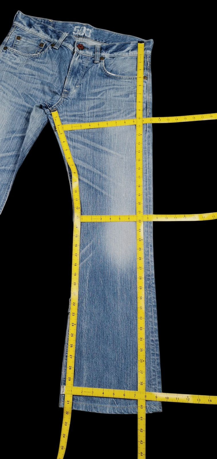 Edwin Flare Jeans Edwin 503 Blue Trip Size US 33 - 10 Thumbnail