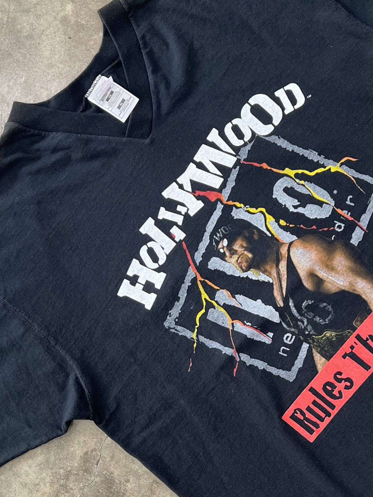 WCW/nWo Vintage 1998 Hulk Hogan Hollywood Rules the World NWO Tee XL Size US XL / EU 56 / 4 - 1 Thumbnail