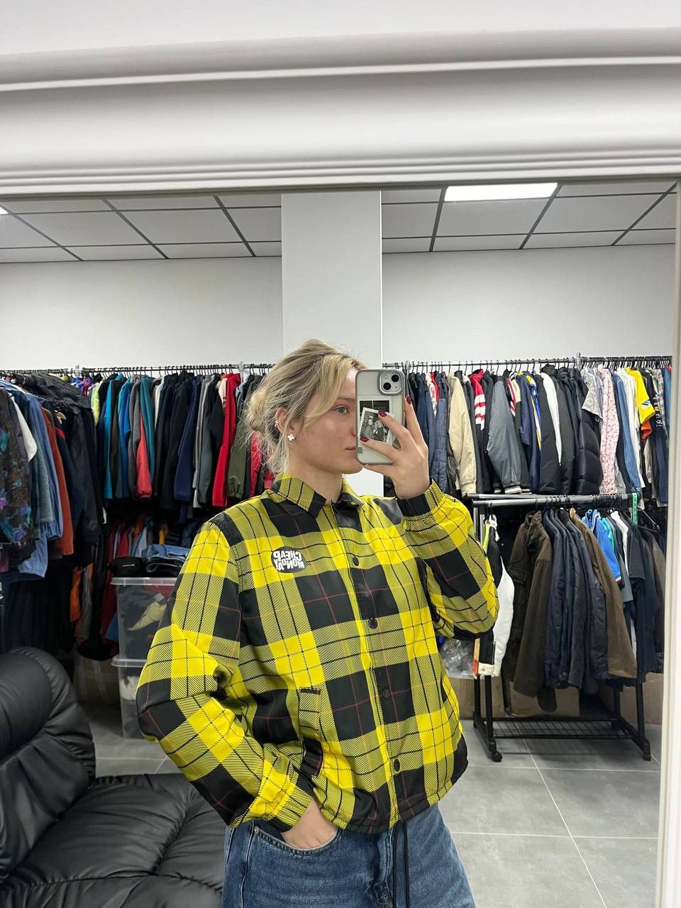 Cheap Monday Cheap Monday Women Coach Jacket Check Size M Size M / US 6-8 / IT 42-44 - 2 Thumbnail