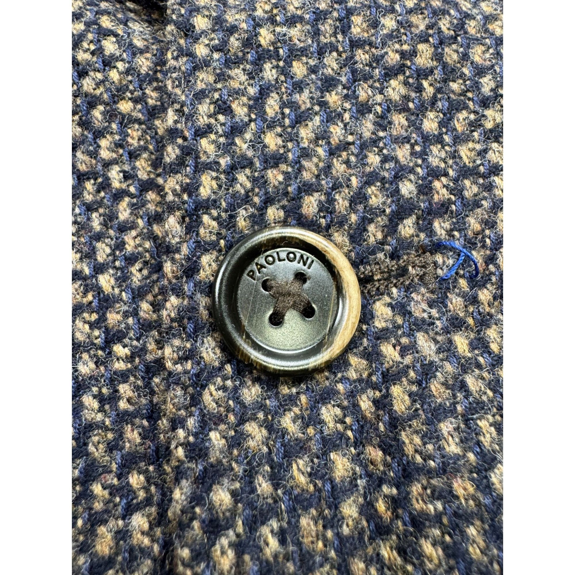 Paoloni Paoloni Wool Cotton Cashmere Blend Knitted Blazer (Y1246) Size 40R - 4 Thumbnail