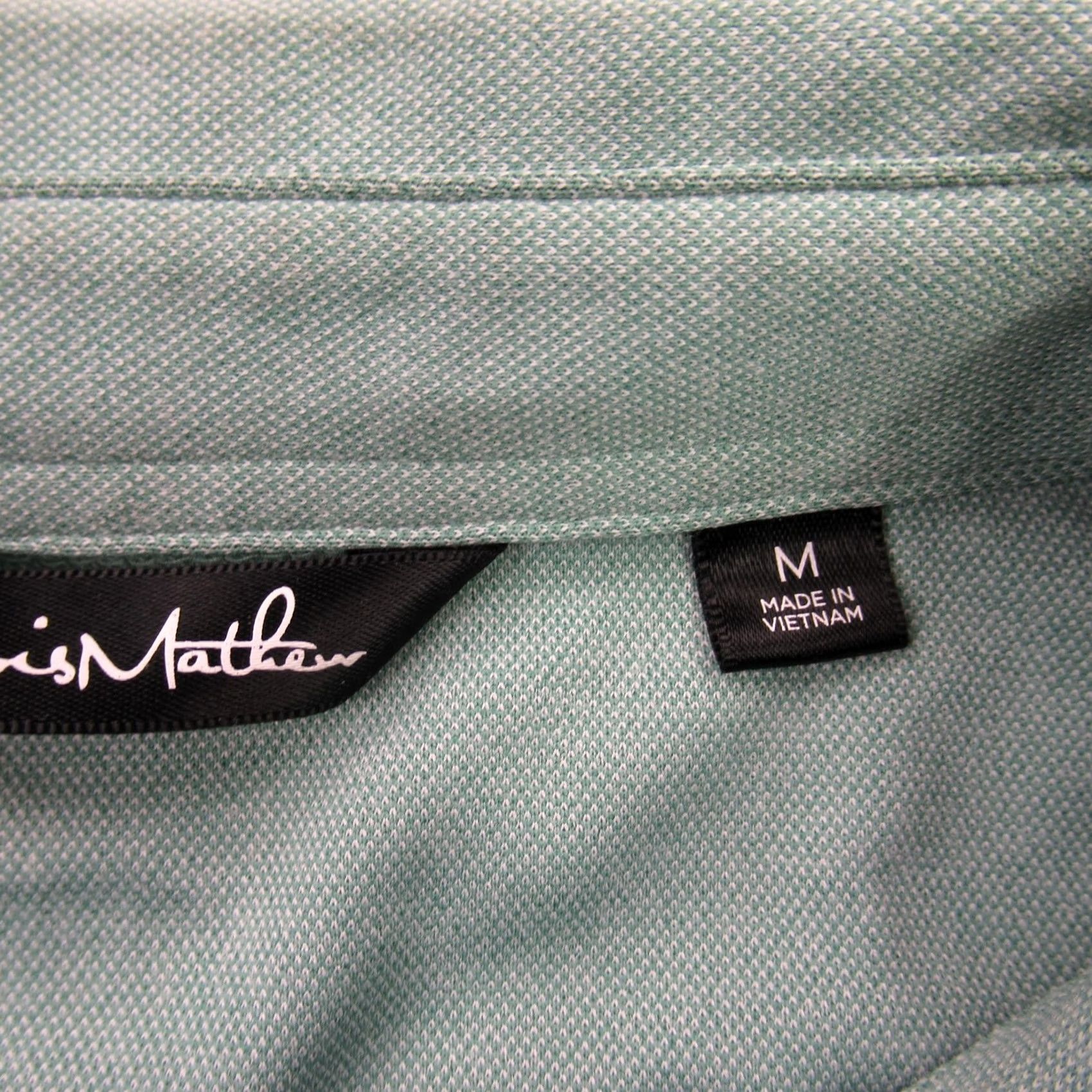TravisMathew Travis Mathew Men’s Performance Golf Polo Shirt | Size M | Green Striped Short Sleeve Polo Men Regular Fit Size US M / EU 48-50 / 2 - 5 Thumbnail
