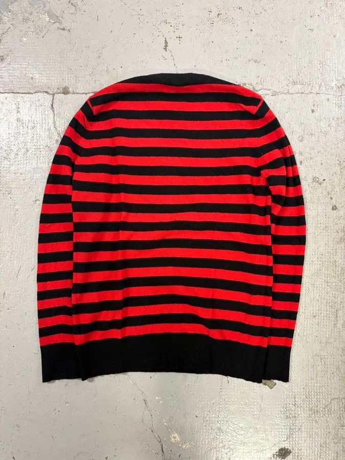 Givenchy AW2017 Givenchy Red Black Striped Cotton Sweater by Riccardo Tisci Size US S / EU 44-46 / 1 - 5 Thumbnail
