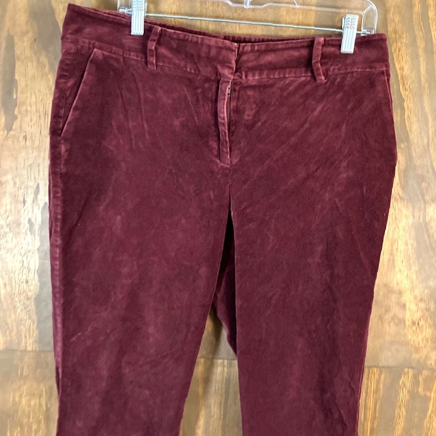 Ann Taylor **Womens Ann Taylor Red Velvet Pants High Rise Stretch 10** User: **Ann Taylor Womens Red Velvet Pants High Rise Stretch Size 10** Size 24" / US 00 / IT 34 - 2 Thumbnail