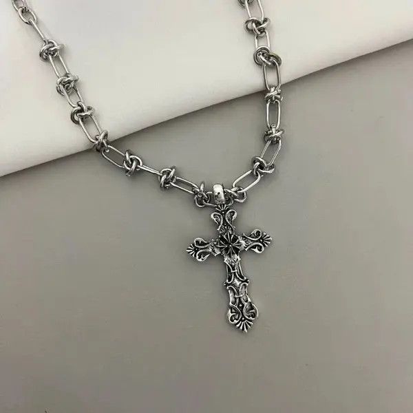 Jewelry Chiyuri x Koike Unique Carved Cross Pendant Necklace Size ONE SIZE - 1 Thumbnail