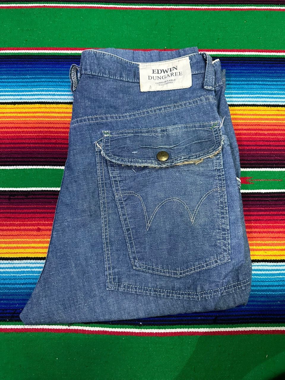 Edwin × If Six Was Nine × Japanese Brand 💥Edwin Japan💥 Edwin Dungaree Comfortable Clothing💥 Size US 32 / EU 48 - 12 Thumbnail