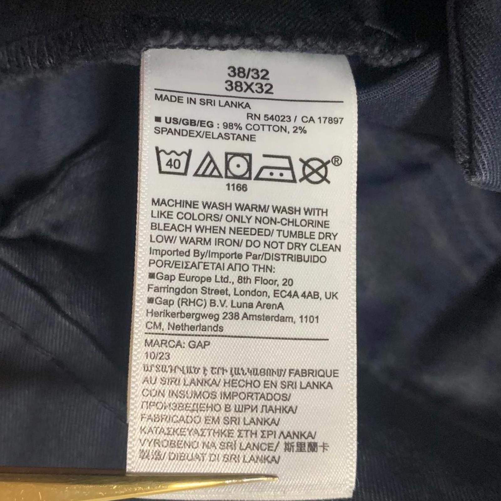Gap GAP Men's Size 38/32 Relaxed Fit Navy Blue Casual Pants Size US 38 / EU 54 - 9 Thumbnail