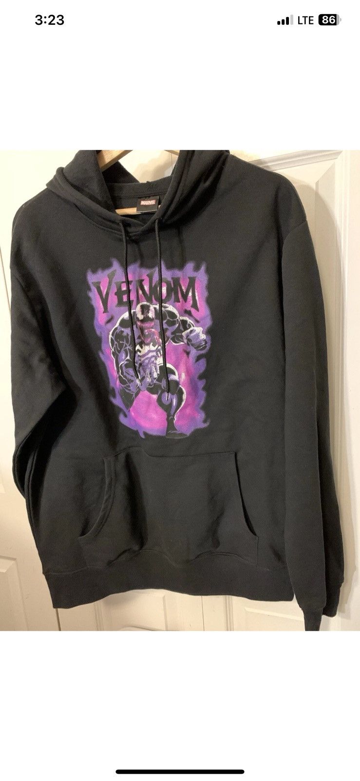 Marvel Comics Marvel Venom mens sz M hoodie black purple Size US M / EU 48-50 / 2 - 6 Thumbnail