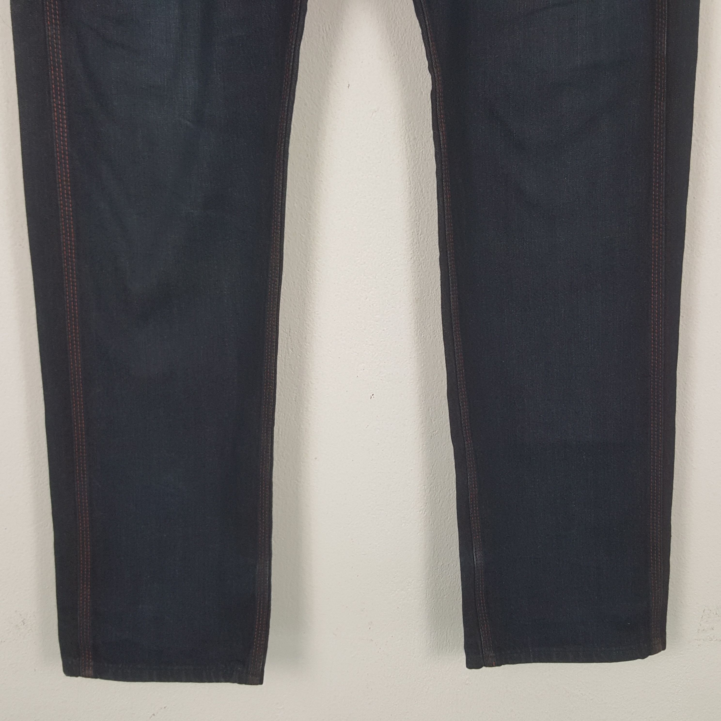 Lee Vintage Lee Japan Thread Pink Denim Jeans Size US 35 - 3 Thumbnail