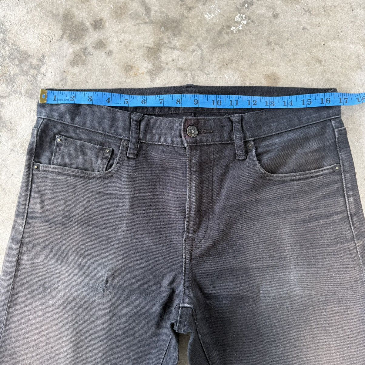 All Blacks W33 Vintage Japanese Brand Selvedge Slim Fit Black Denim Size US 33 - 5 Thumbnail