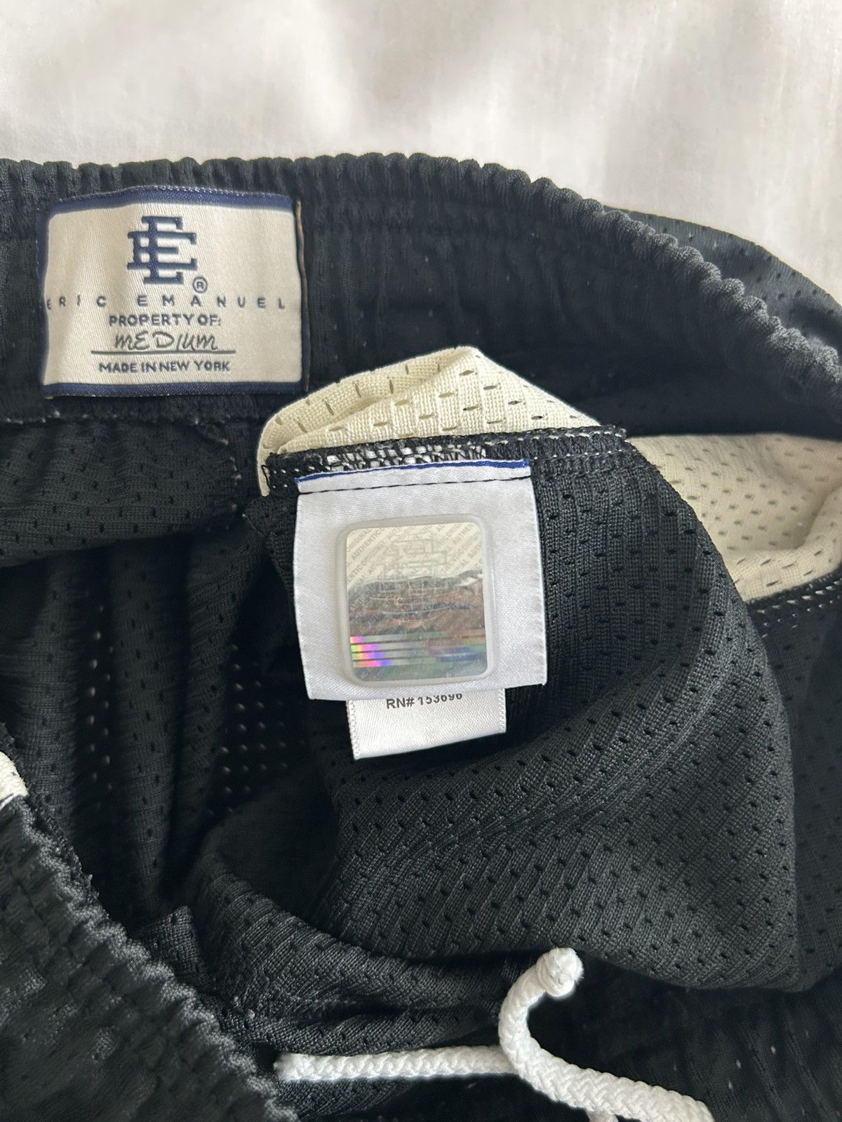 Eric Emanuel Eric Emanuel Basic Shorts EE Black Antique White Medium Size US 31 - 11 Thumbnail