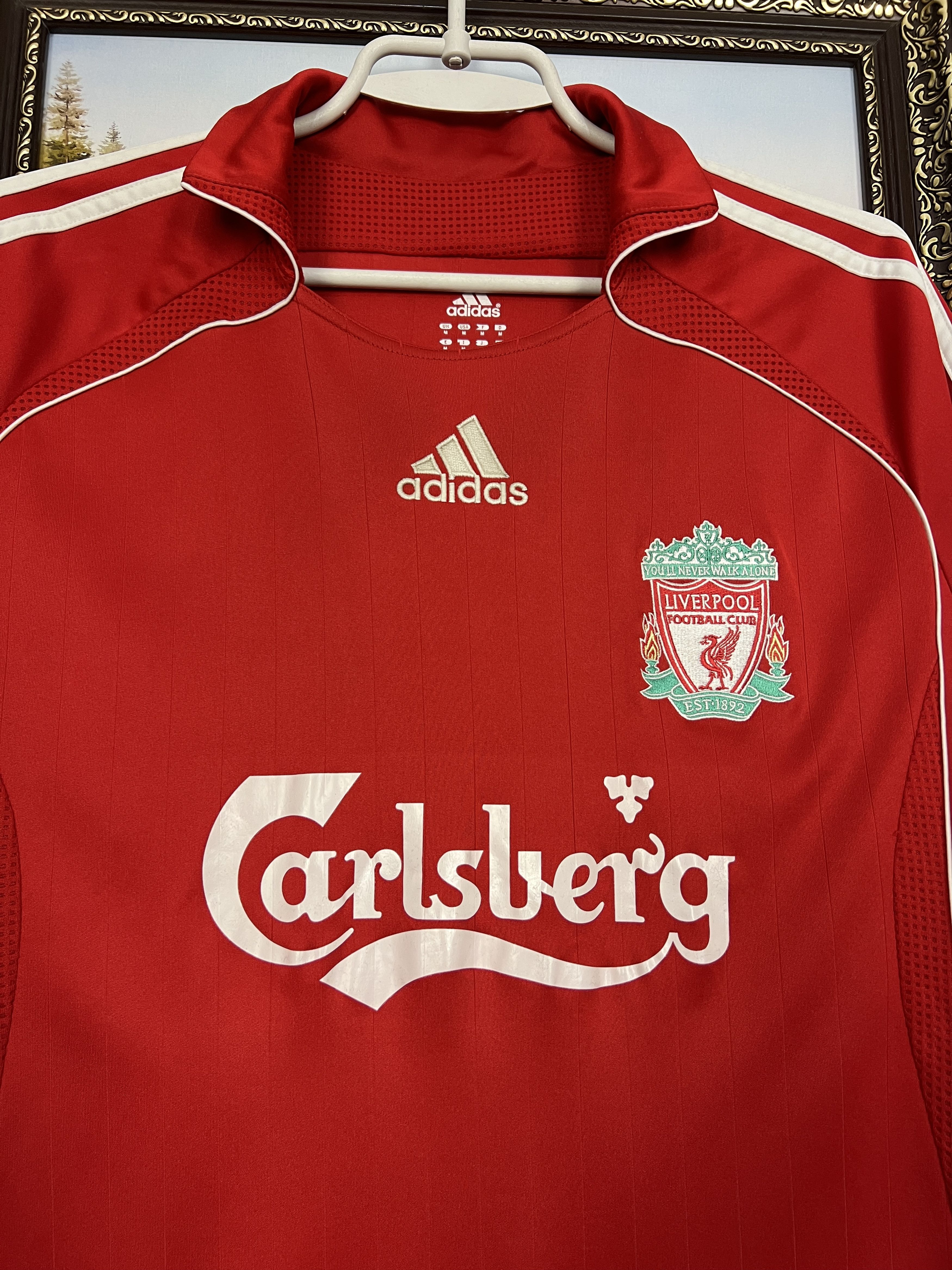 Adidas Liverpool football shirt 2006 Soccer Jersey Trikot Rare Size US M / EU 48-50 / 2 - 3 Thumbnail