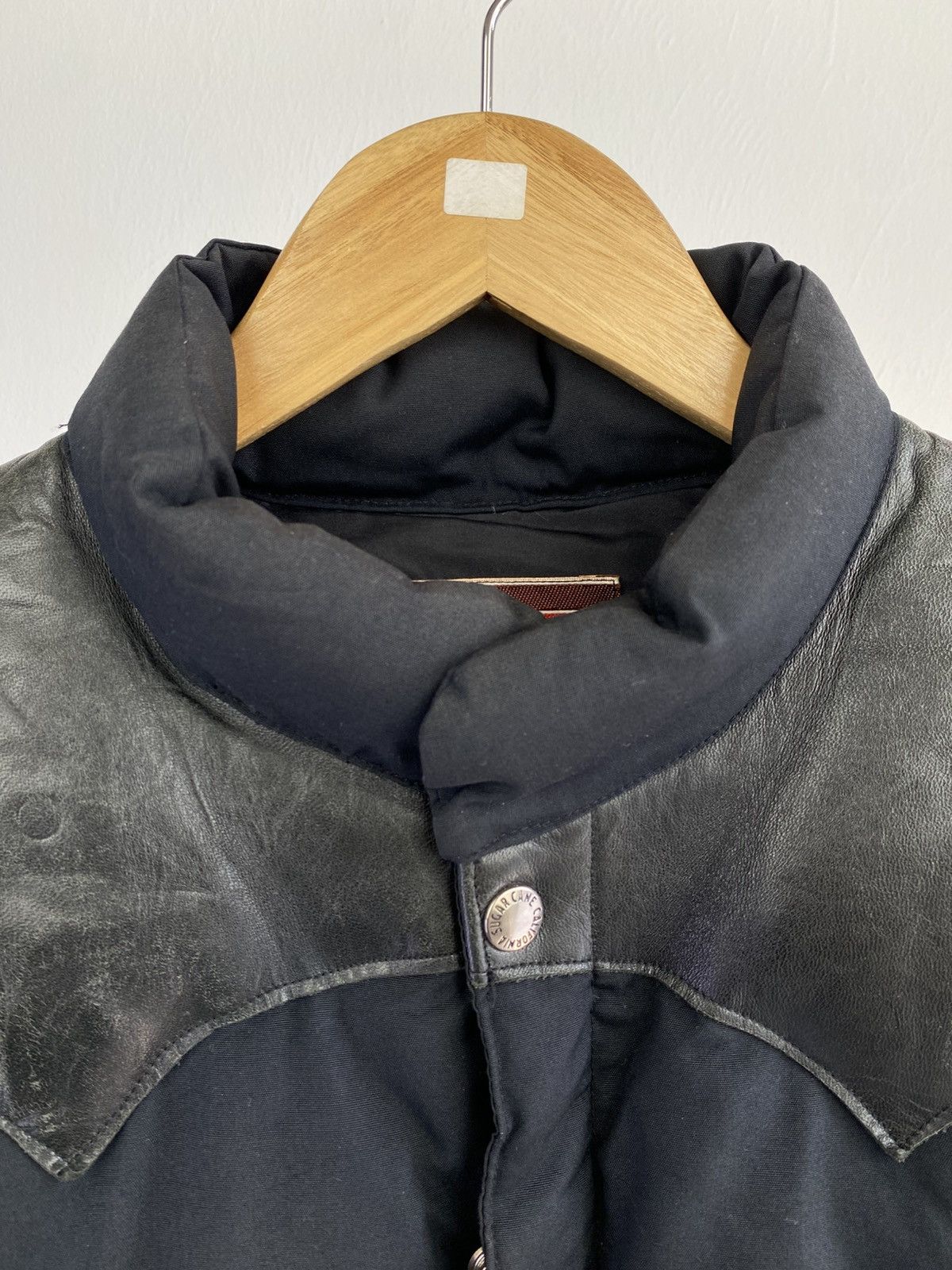 Sugar Cane Sugarcane Leather Yoke Down Vest Size US L / EU 52-54 / 3 - 6 Thumbnail