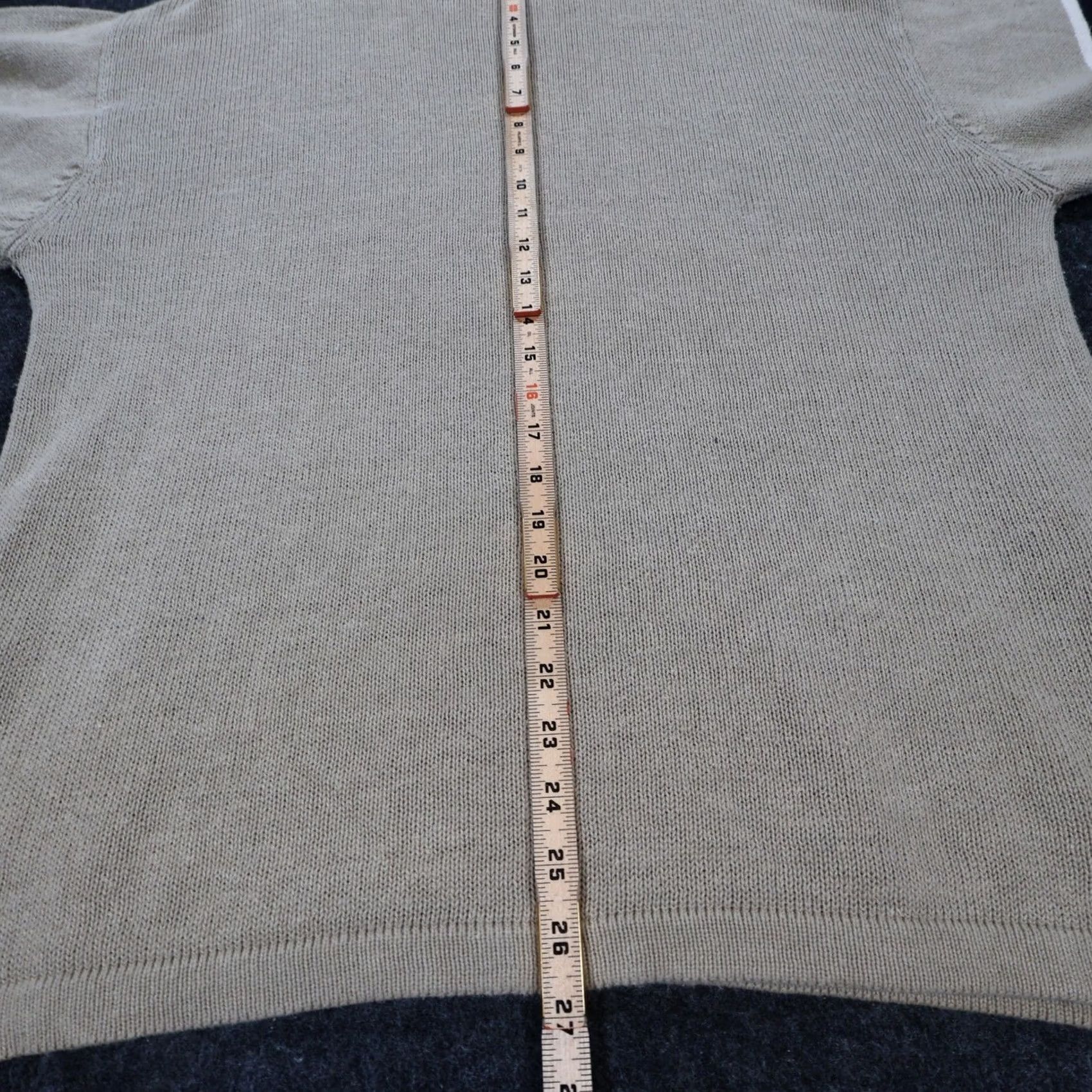Vintage VINTAGE American Outpost Sweater Mens S Beige V-Neck Striped Sleeves Size US S / EU 44-46 / 1 - 6 Thumbnail