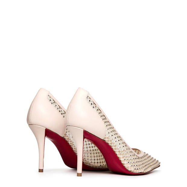 Christian Louboutin Apostropha Mesh Strass 80mm Pumps Size US 8 / IT 38 - 6 Thumbnail