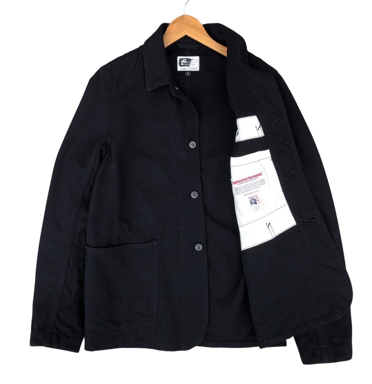Engineered Garments Engineered Garments Chore Wool Jacket Black Made in USA 🇺🇸 Size US M / EU 48-50 / 2 - 3 Thumbnail