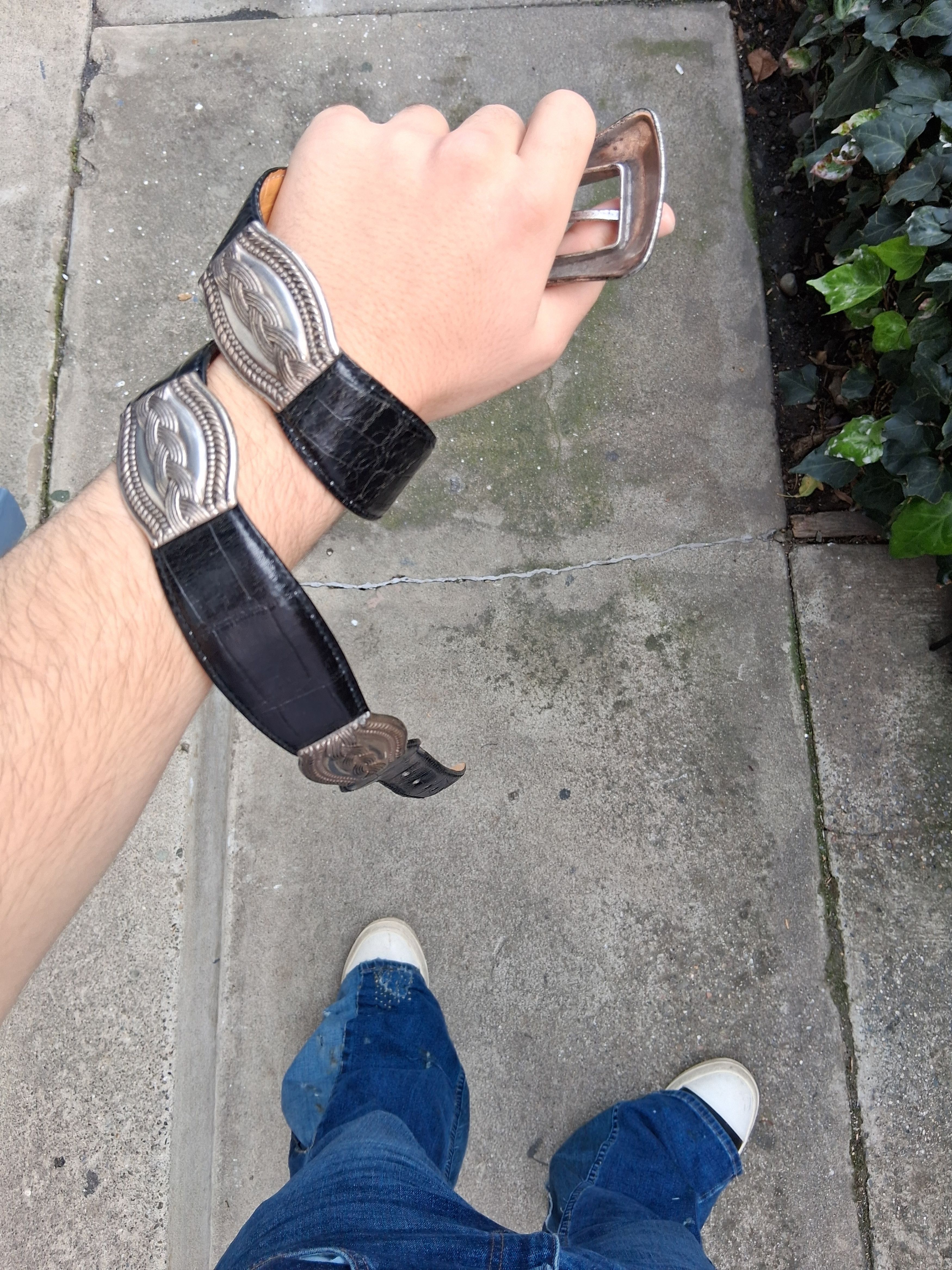 Fossil Fossil Black Leather Concho Belt Unisex GOA kmrii like Size ONE SIZE - 1 Thumbnail