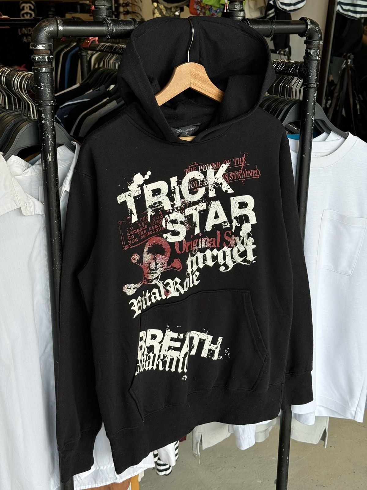 Japanese Brand Y2K Beaumere Punk Skulls Riot Poem Hoodie Size US M / EU 48-50 / 2 - 2 Thumbnail
