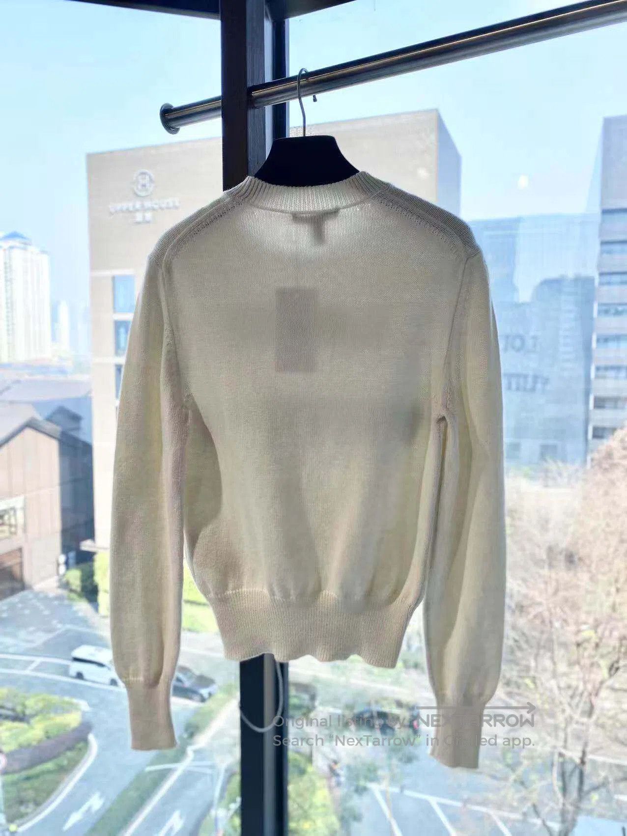 Louis Vuitton Louis Vuitton 23SS white letter knit pullover sweater| Size S / US 4 / IT 40 - 3 Thumbnail