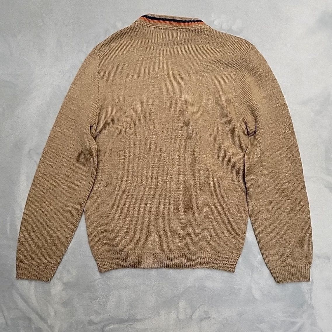 Vintage VTG Orlon Axrylic Sweater Womens S Brown Orange Blue Trim Button Cardigan READ Womens S Brown Orange Blue Trim Button Cardigan Size S / US 4 / IT 40 - 6 Thumbnail