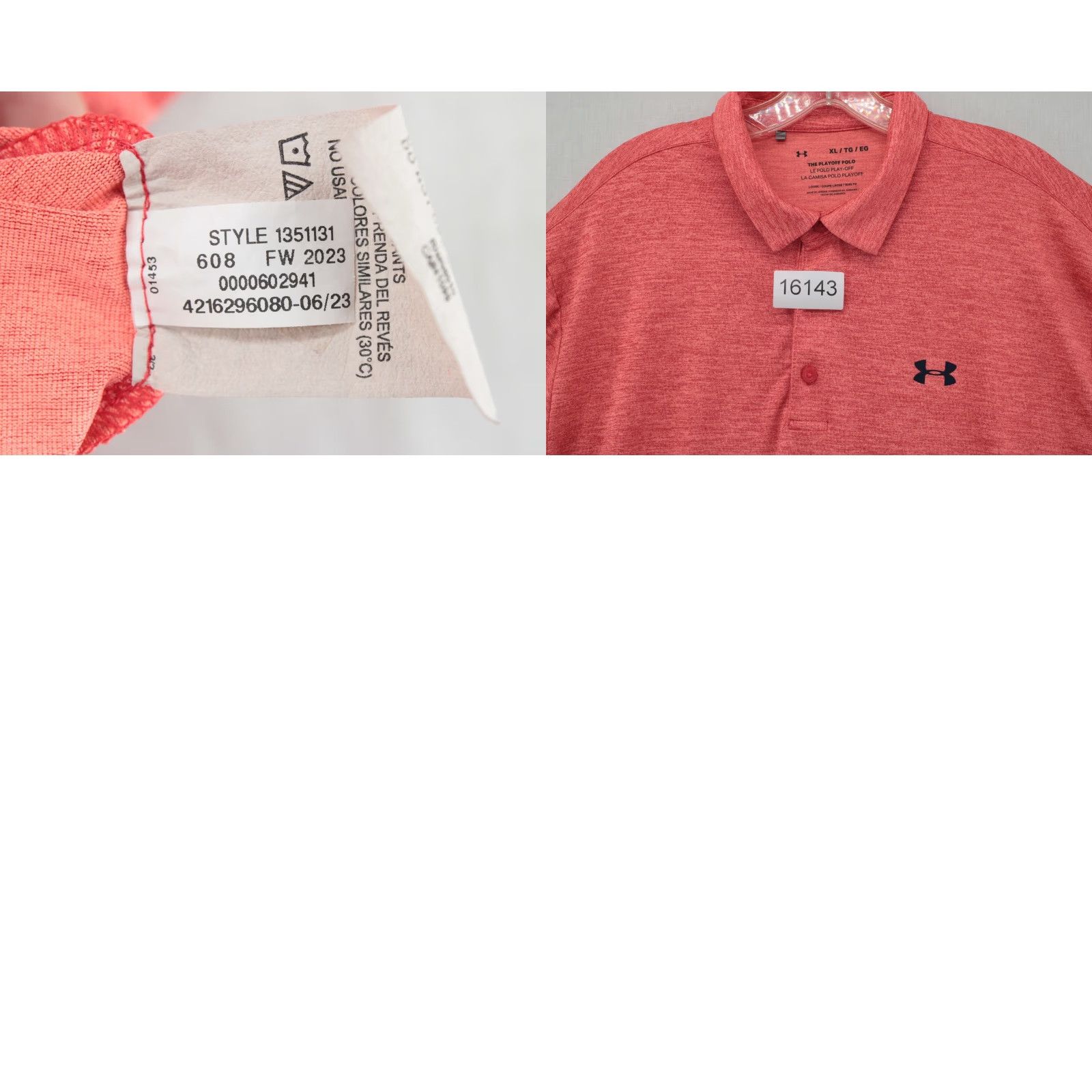Under Armour Under Armour Shirt Polo The Playoff Orange Heather Stretch Golf Preppy XL Mens Size US XL / EU 56 / 4 - 8 Thumbnail