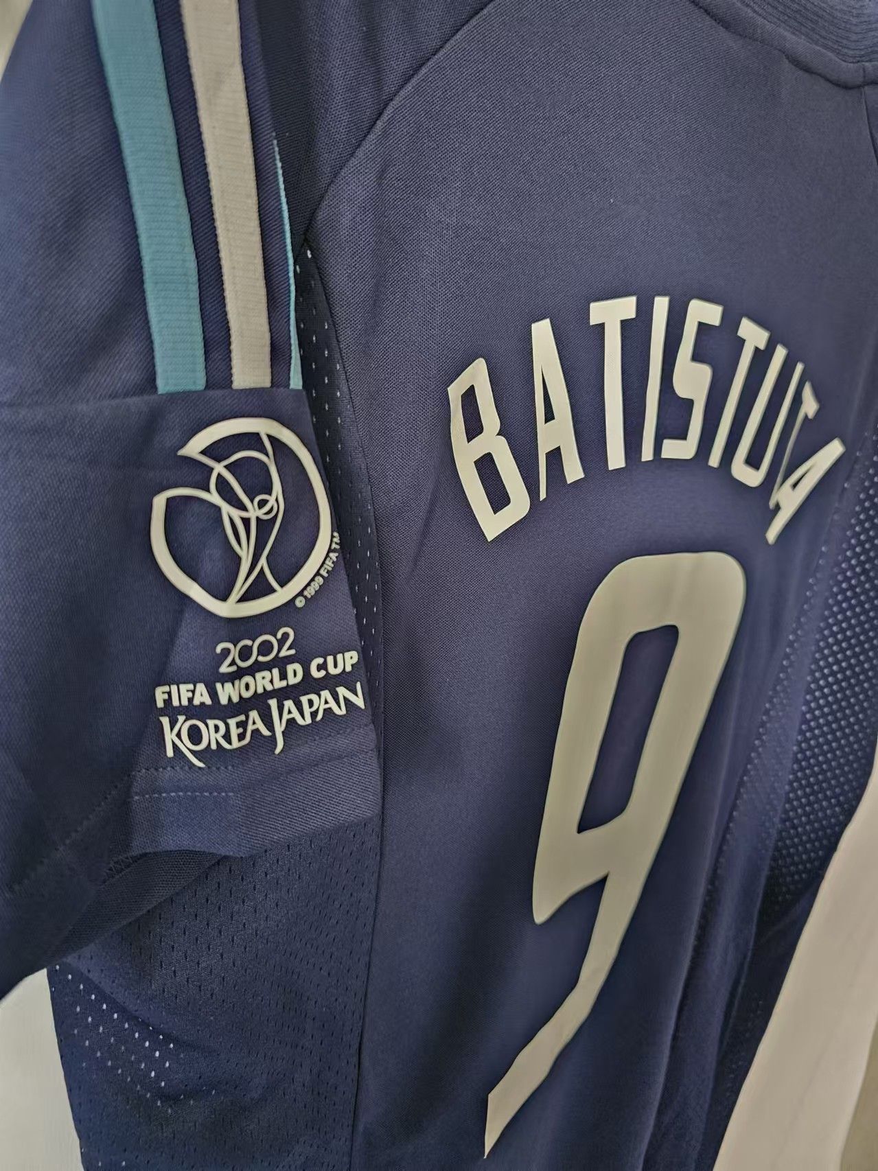Other 2002 World Cup Argentina #9 Batistuta Jersey Away Size US XL / EU 56 / 4 - 3 Thumbnail