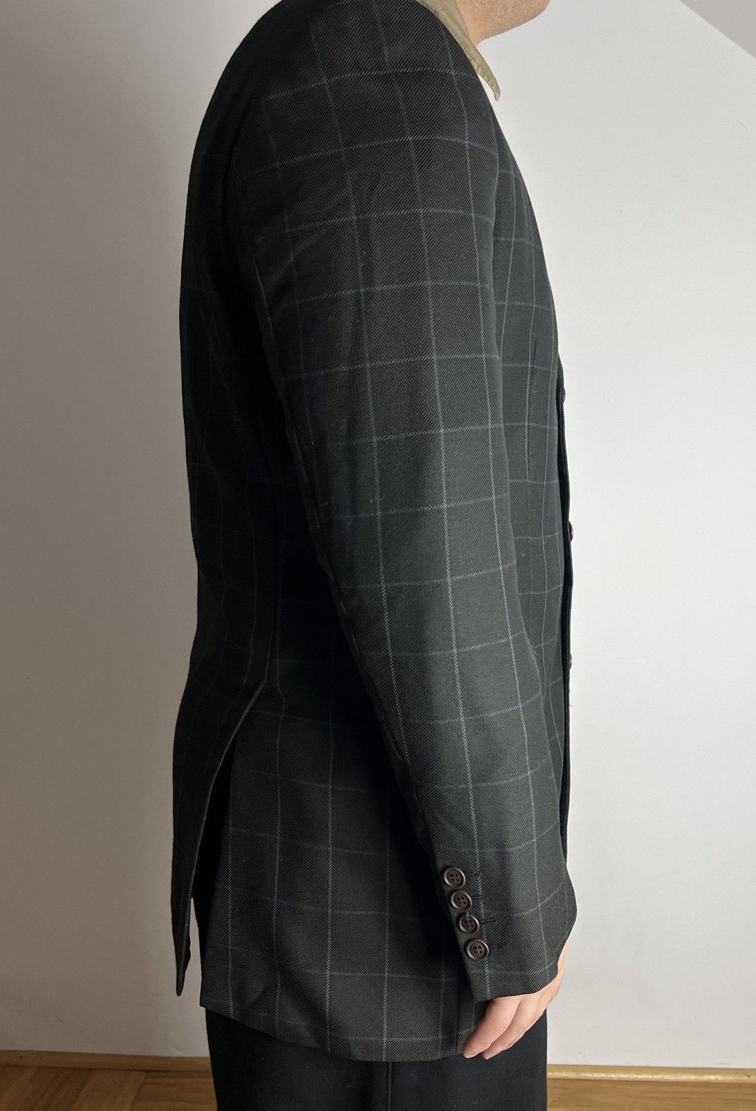 Yves Saint Laurent Vintage Yves Saint Laurent Blazer Checked Luxury YSL Size 52R - 3 Thumbnail