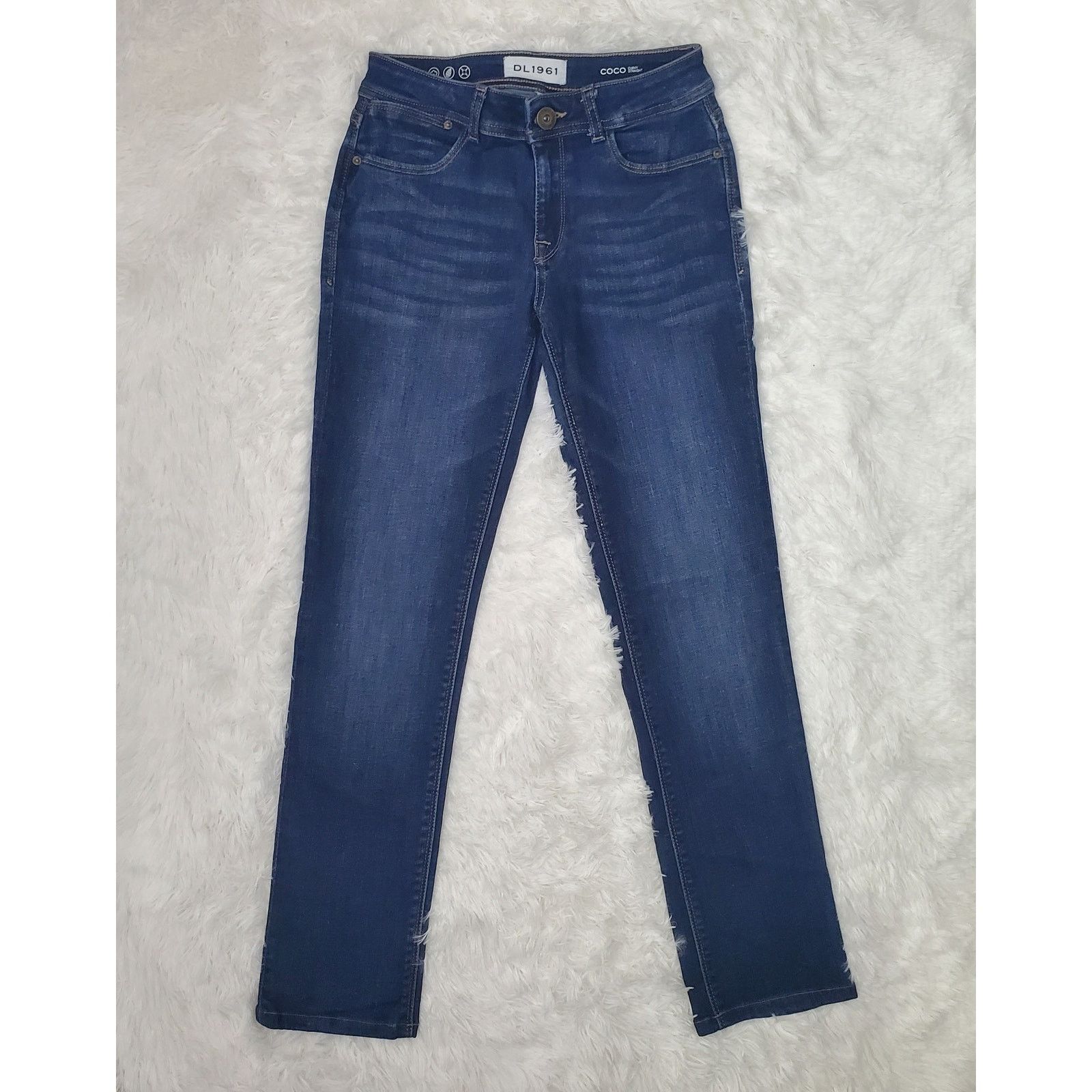 DL1961 DL1961 Coco Curvy Straight Jeans 24 / 0 Size 24" / US 00 / IT 34 - 3 Thumbnail