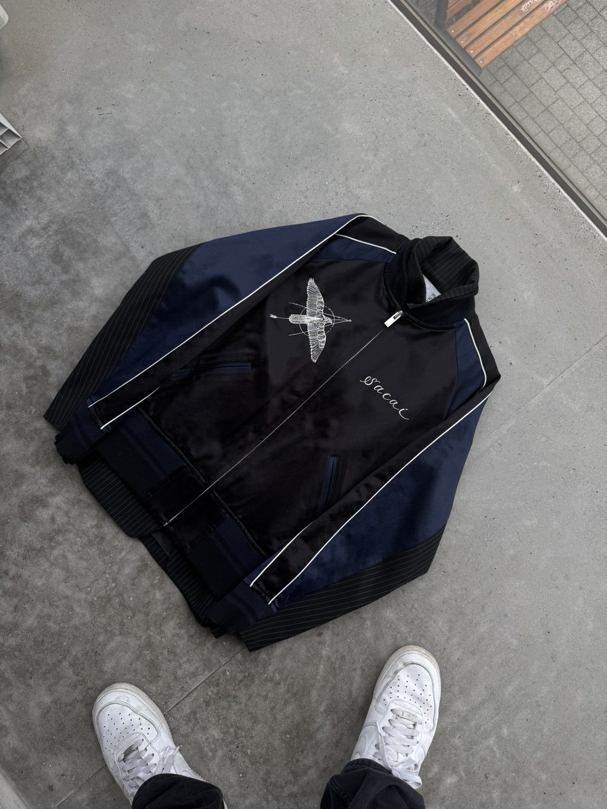 Japanese Brand × Sacai Ultra Rare Sacai x Dr. woo SS19 Jacket with marine grail Size US M / EU 48-50 / 2 - 3 Thumbnail