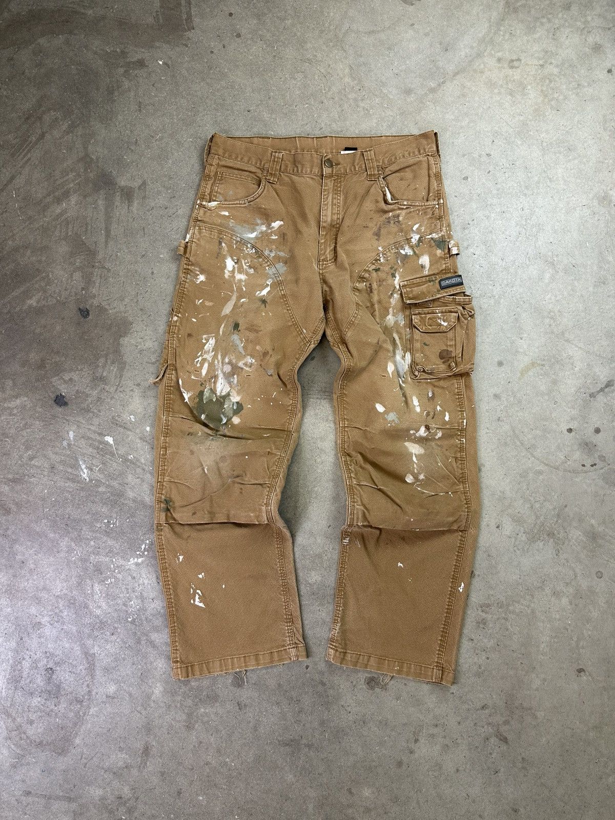 Dakota Grizzly Vintage Dakota Double Knee Painter Work Pants 35" Size US 35 - 1 Thumbnail