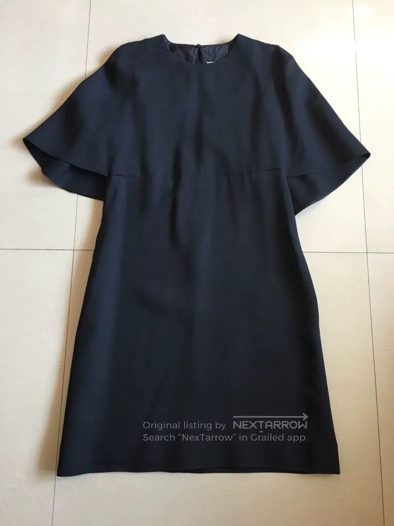 Valentino Valentino Black silk wool blend dres Size L / US 10 / IT 46 - 3 Thumbnail