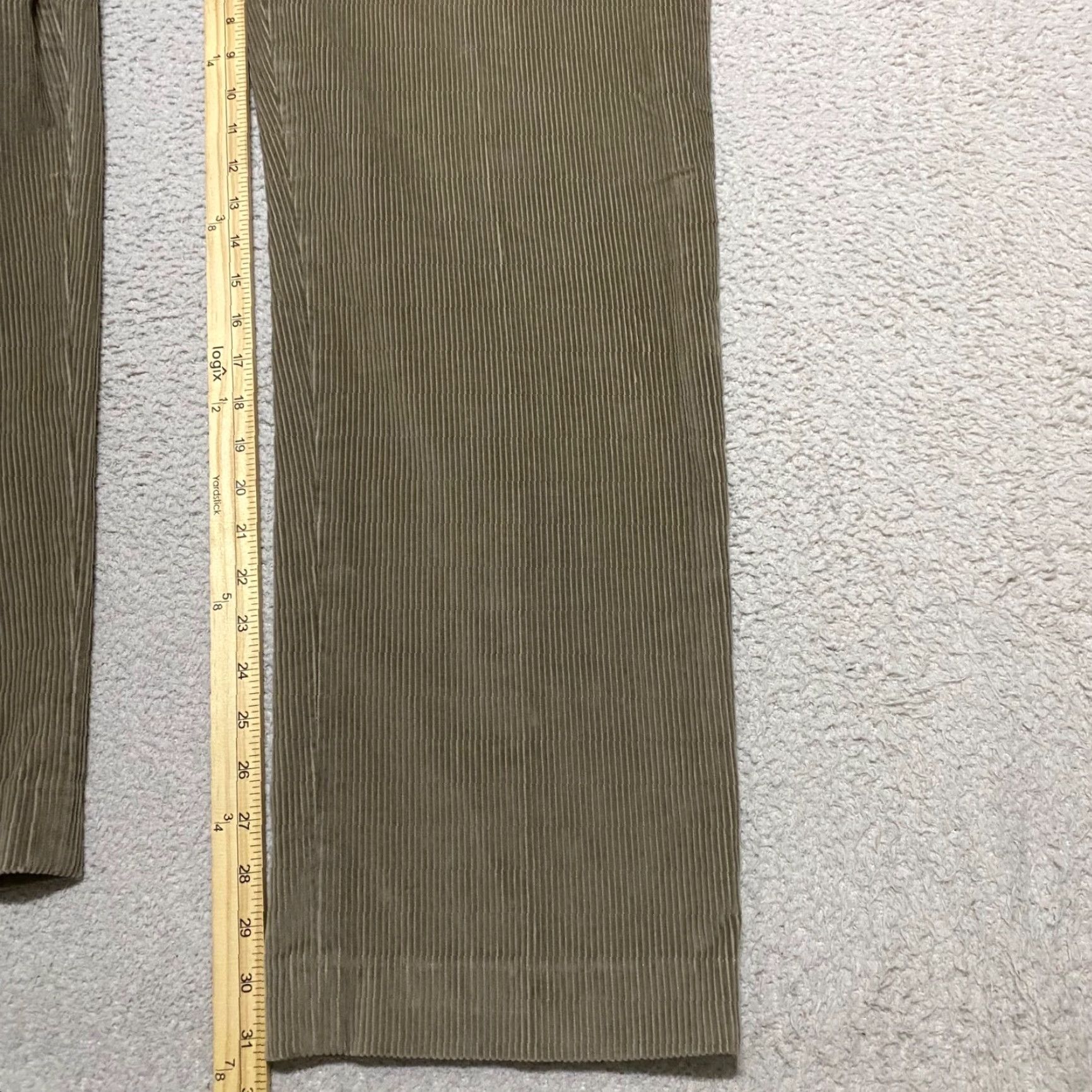 Vintage L.L. Bean Mens Pants 34 Solid Brown Corduroy Inseam 31" High Rise Straight Leg Pants Regular Rise Size US 32 / EU 48 - 3 Thumbnail