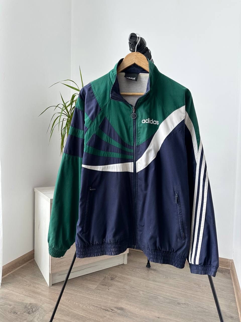 Adidas × Vintage Vintage Adidas Faded Sportswear Zip Hoodie Size US M / EU 48-50 / 2 - 10 Thumbnail
