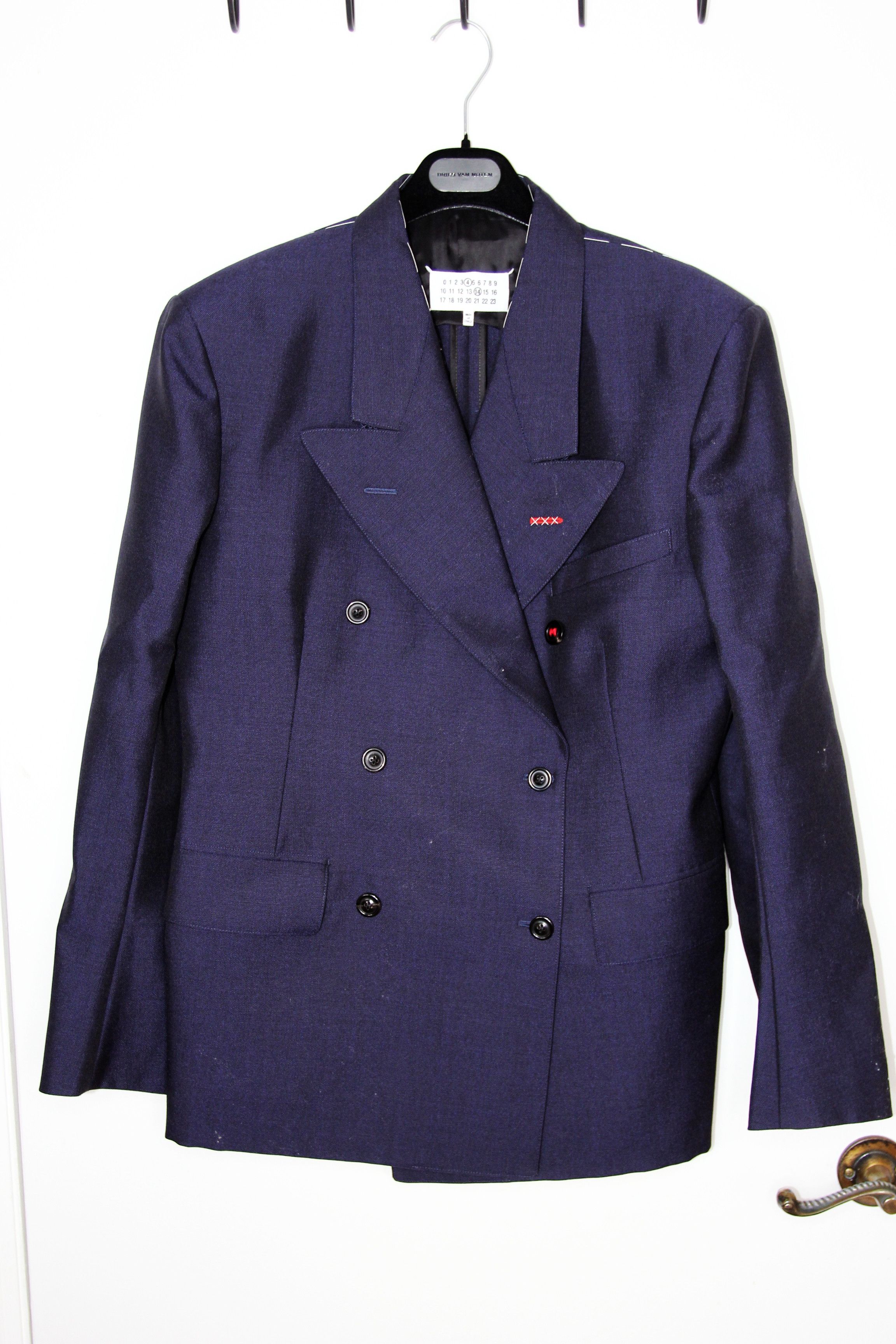 Maison Margiela BNWT AW23 MAISON MARGIELA DOUBLE BREASTED BLAZER JACKET 50 Size US M / EU 48-50 / 2 - 2 Thumbnail