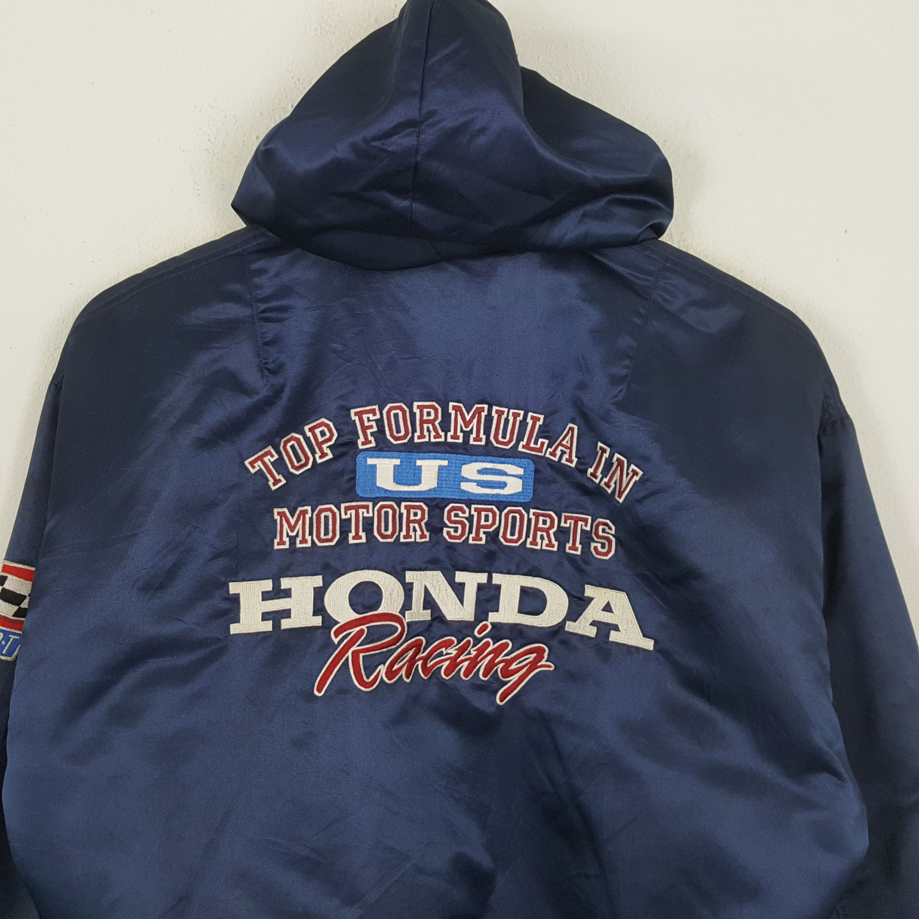 Honda × Vintage HONDA RACING Japanese Motorsports Hoodies Jacket Size US XL / EU 56 / 4 - 2 Thumbnail