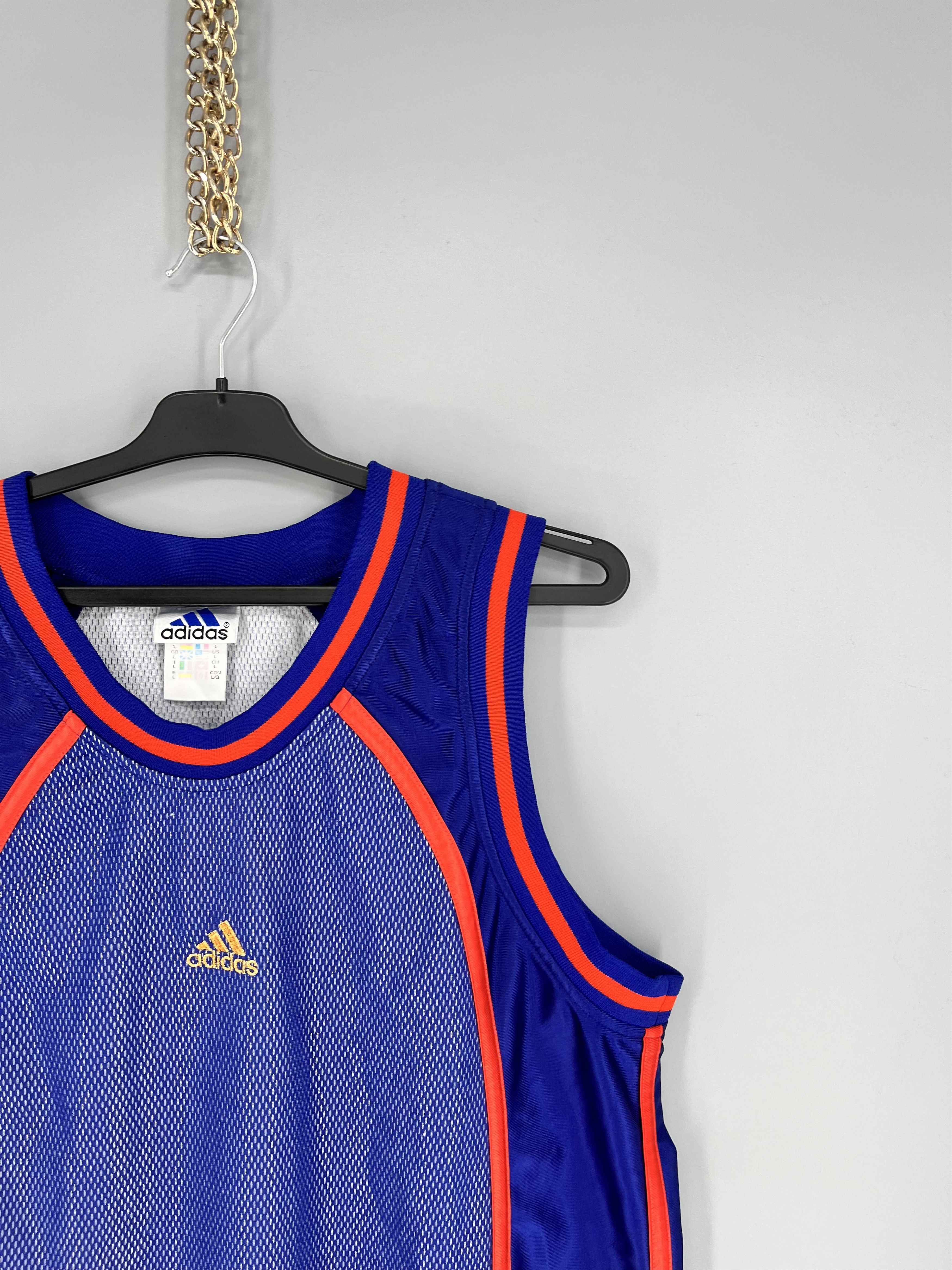 Adidas Adidas Vintage 90s Jersey Number One Basketball Rare Item Size US L / EU 52-54 / 3 - 5 Thumbnail