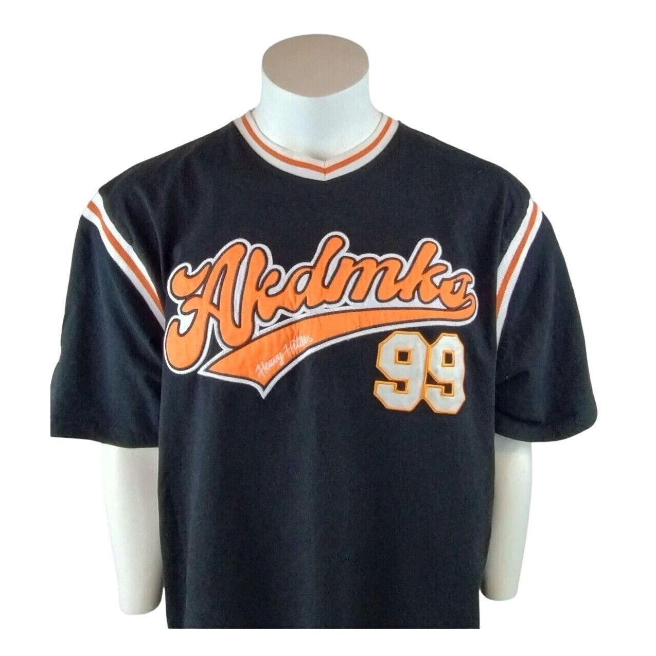 Akademiks Akdmks Mens 2XL Vintage Heavy Hitters Baseball Jersey 